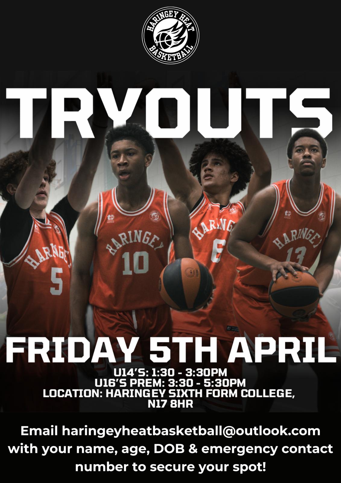 Tryout for Our Teams!